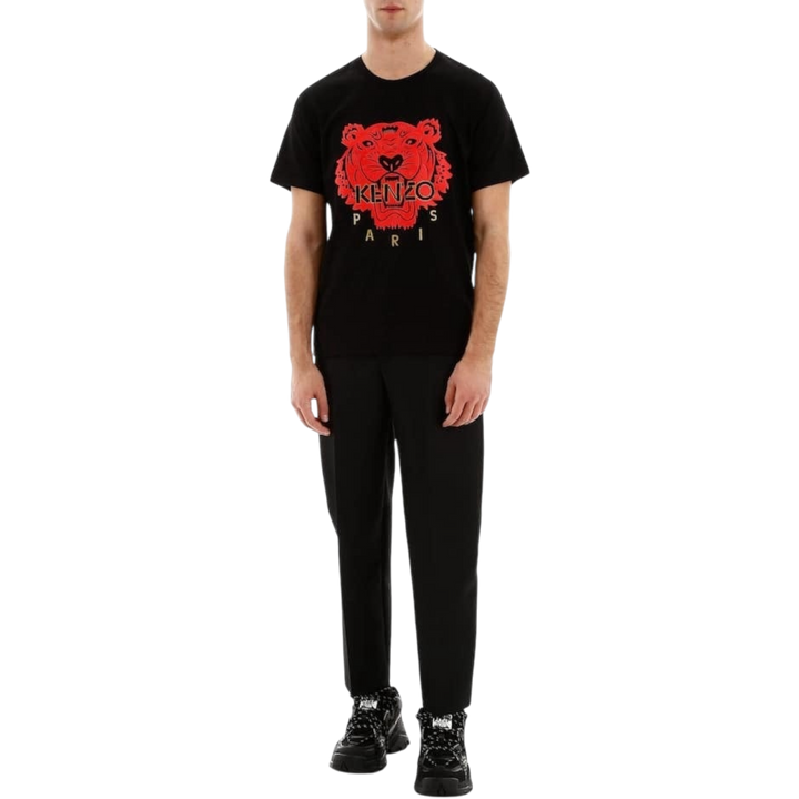 Kenzo 3D Red Tiger Logo T-Shirt 'Black'