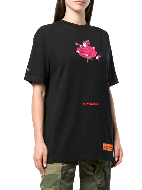 Heron Preston Serving Looking T-Shirt Black Fuchsia | Hype Vault Kuala Lumpur 