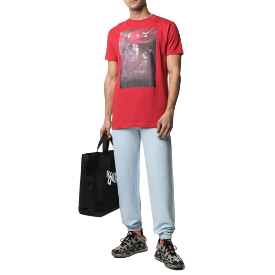 Off-White Caravaggio-Print Arrow Red T-Shirt | Hype Vault Kuala Lumpur