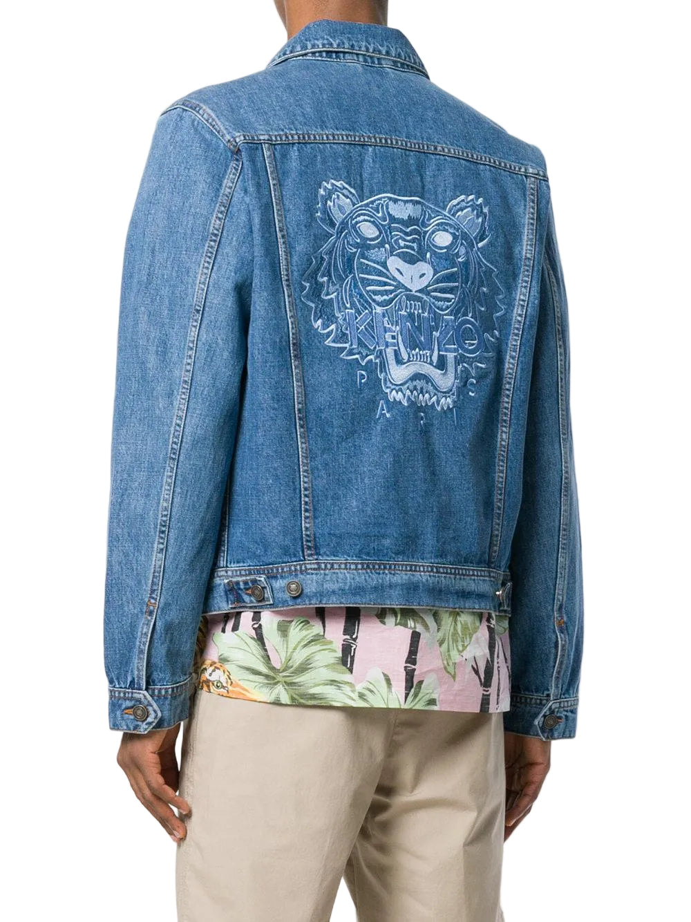 Kenzo Embroidered Tiger Denim Jacket (Clearance) - Hype Vault 