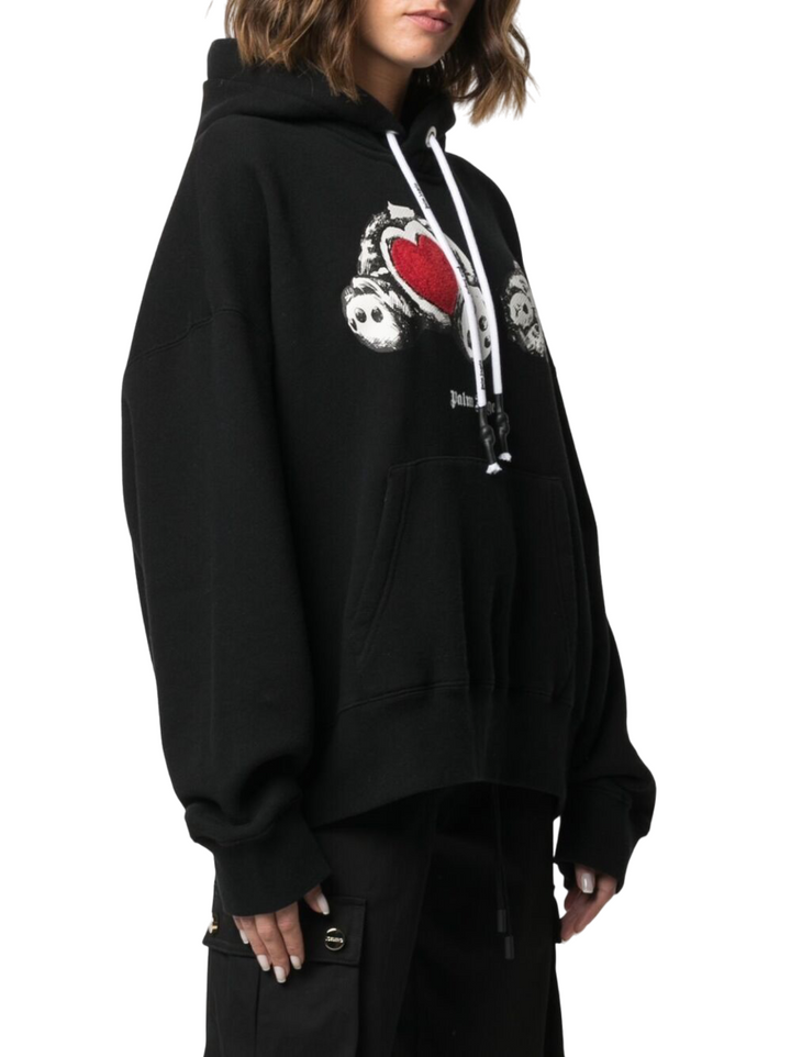 Palm Angels Bear In Love Hoodie Black White | Hype Vault Kuala Lumpur 