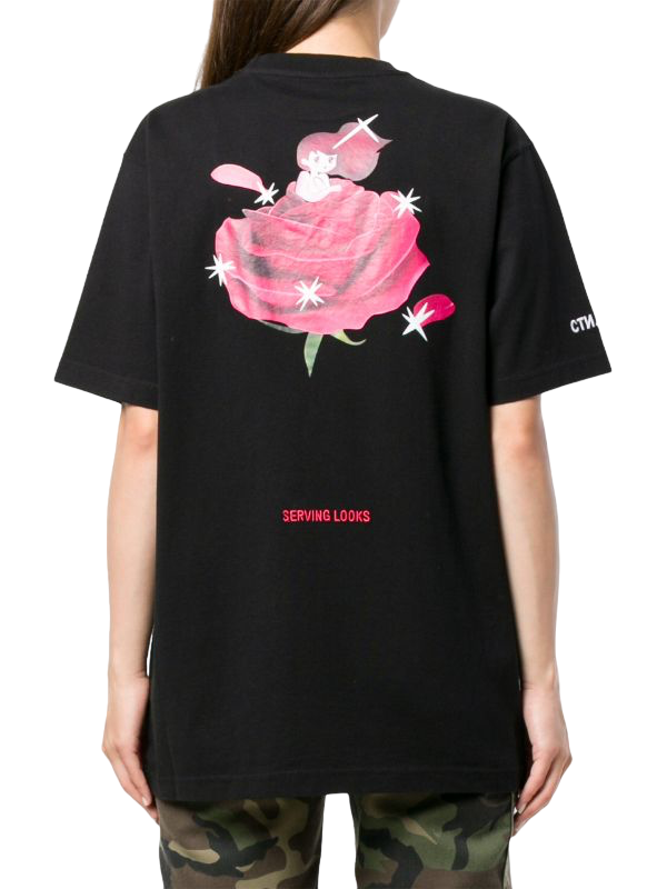 Heron Preston Serving Looking T-Shirt Black Fuchsia | Hype Vault Kuala Lumpur 