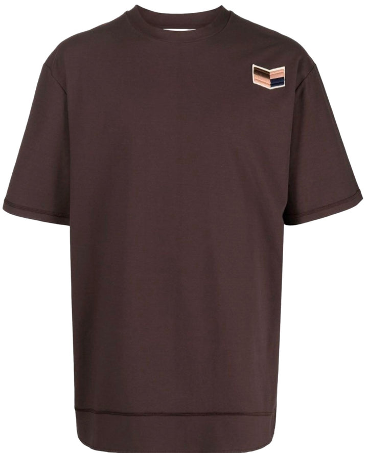 Jil Sander Logo Patch Crewneck T-Shirt Brown | Hype Vault Kuala Lumpur 