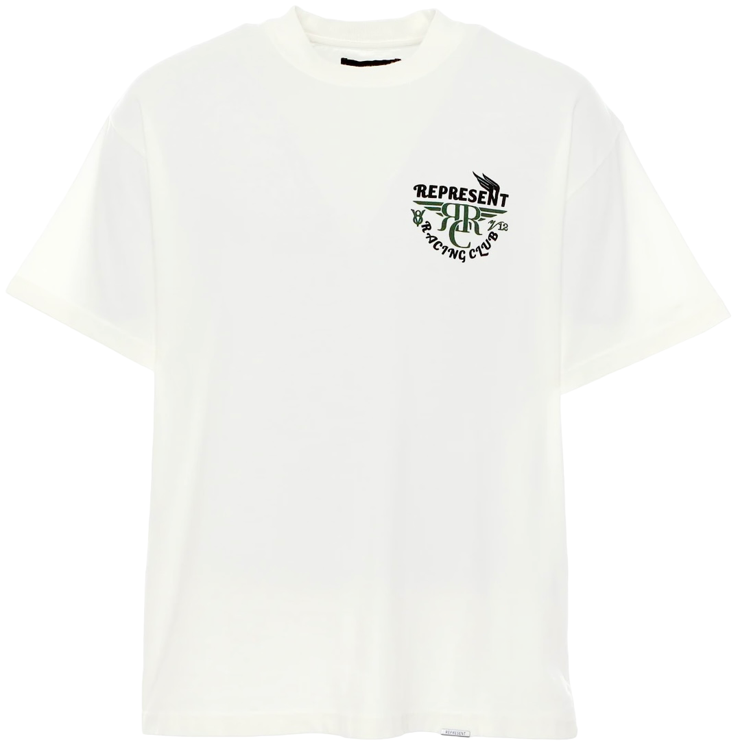 Represent Racing Club T-Shirt Flat White | Hype Vault Kuala Lumpur