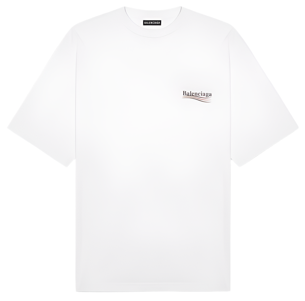 Balenciaga Political Campaign Logo T-Shirt White