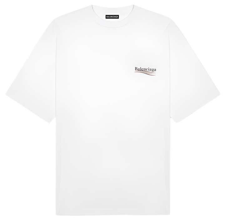 Balenciaga Political Campaign Logo T-Shirt White