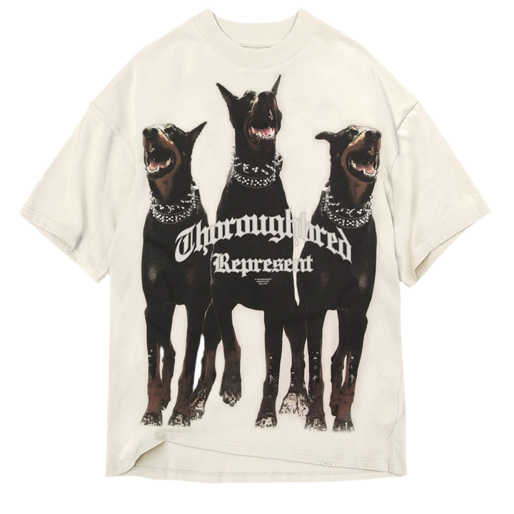 Represent Thoroughbred T-Shirt Vintage White - Hype Vault 
