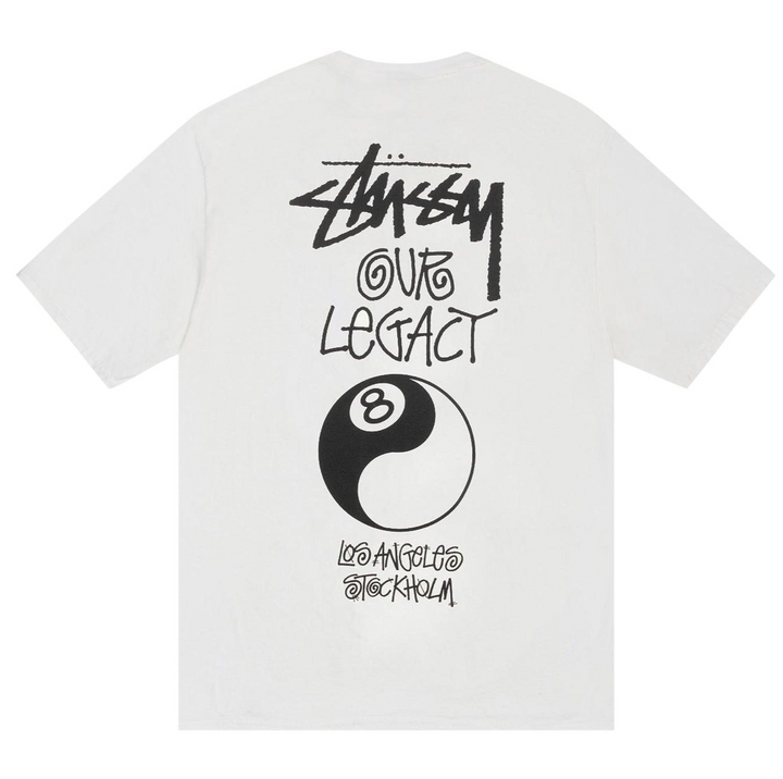Stussy x Our Legacy Work Shop 8 Ball Yin Yang Pigment Dyed Tee ‘Natural’ (FW24)