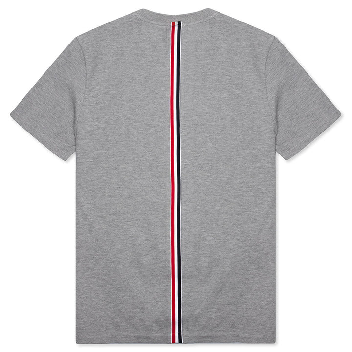 Thom Browne Centre-Back Stripe Piqué T-Shirt Grey