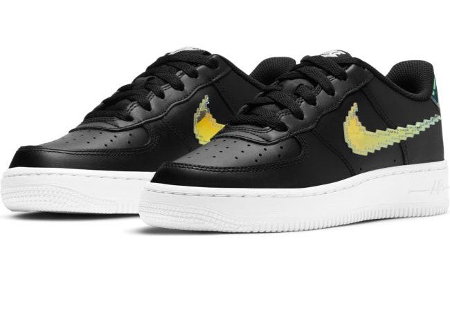 Nike Air Force 1 Low LV8 'Digital Swoosh Black' (GS) | Hype Vault Kuala Lumpur | Asia's Top Trusted High-End Sneakers and Streetwear Store