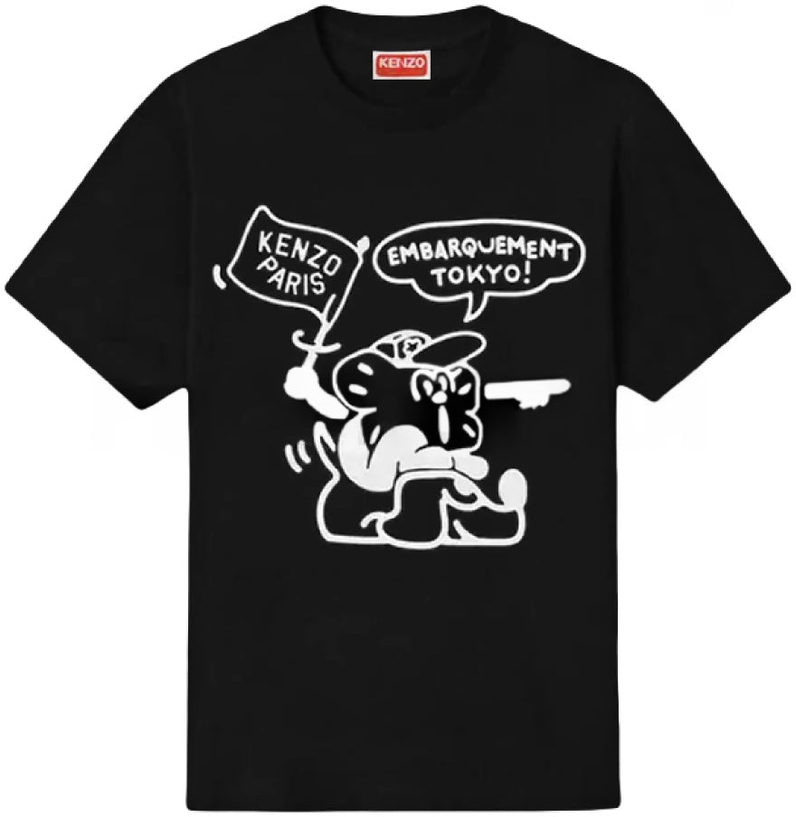 Kenzo Boke Boy Travels Classic T-Shirt Black | Hype Vault Kuala Lumpur