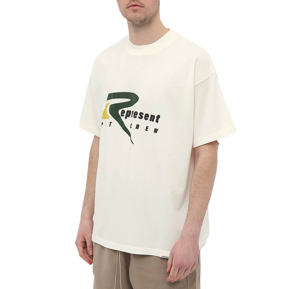 Represent Pit Crew T-Shirt Flat White | Hype Vault Kuala Lumpur