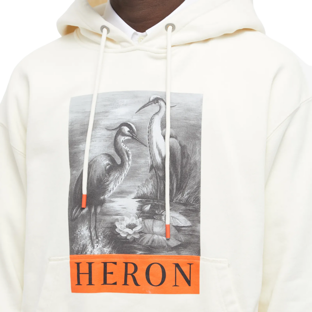 Heron Preston Heron BW Hoodie White Black | Hype Vault Kuala Lumpur