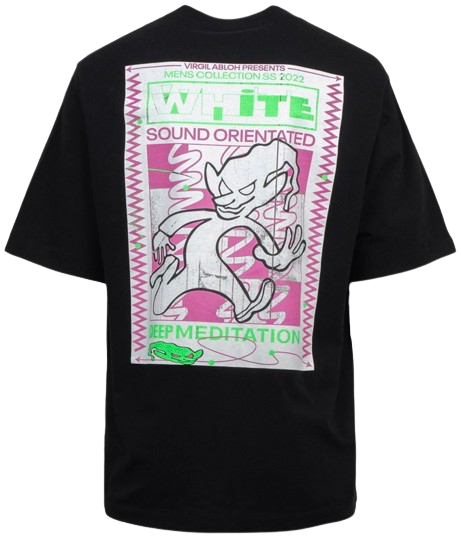 Off-White Rave Flyer Skate S/S T-Shirt Black Green | Hype Vault Kuala Lumpur