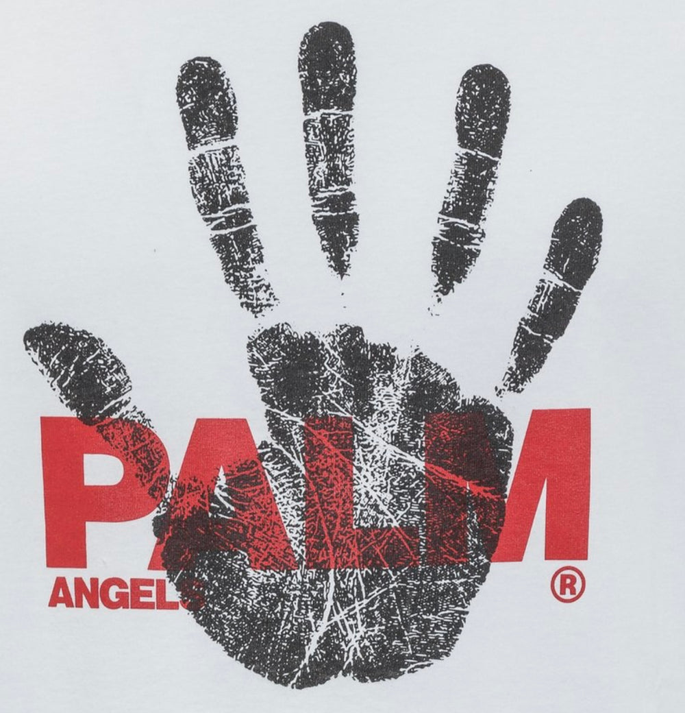 Palm Angels Hand Print T-Shirt White | Hype Vault Kuala Lumpur 