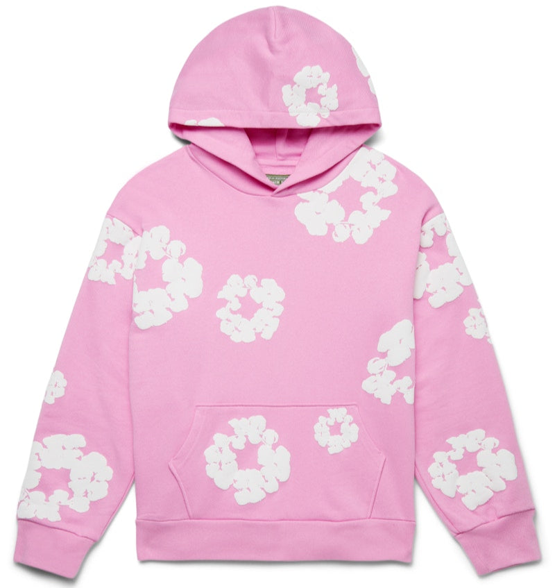 The Cotton Wreath Hoodie Sweatshirt Pink | Hype Vault