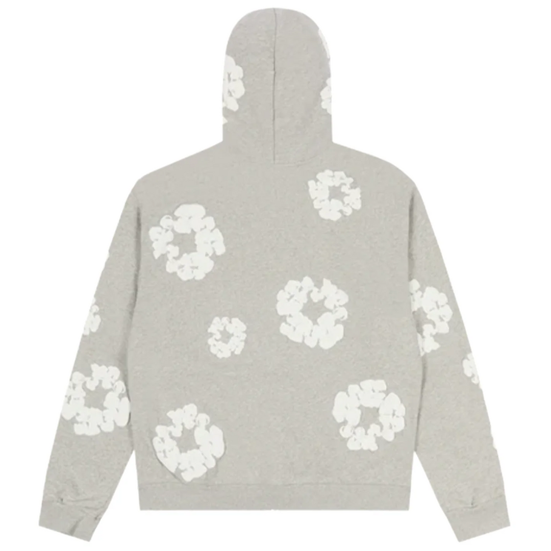 Denim Tears Cotton Wreath Zip-Up Hoodie Grey (SS25)