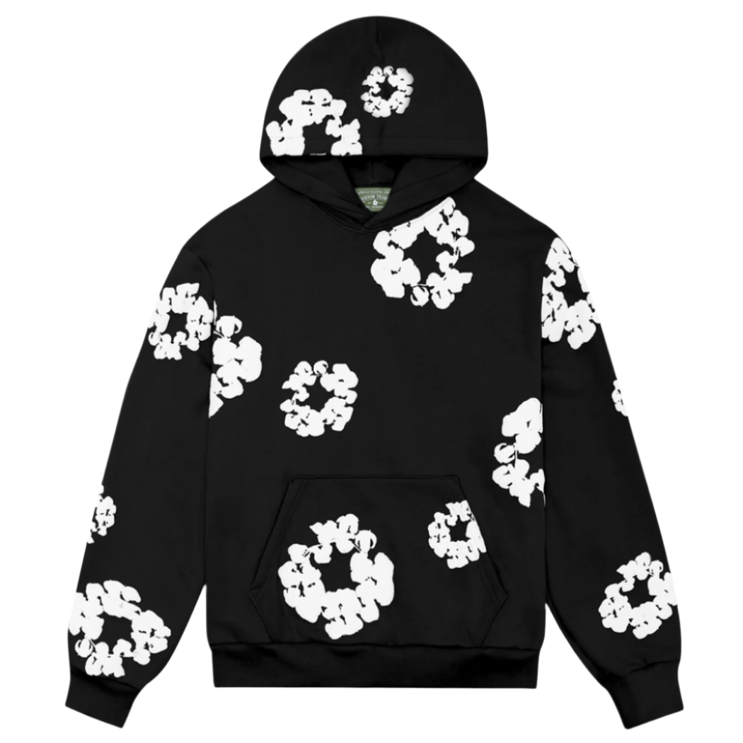 The Cotton Wreath Hoodie Sweatshirt Black | Hype Vault