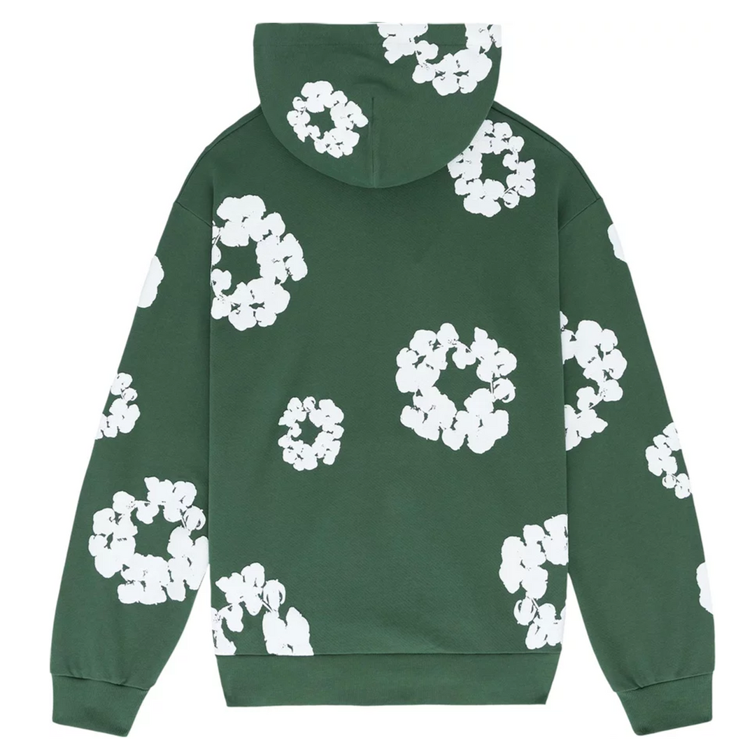 The Cotton Wreath Hoodie Sweatshirt Green | Hype Vault