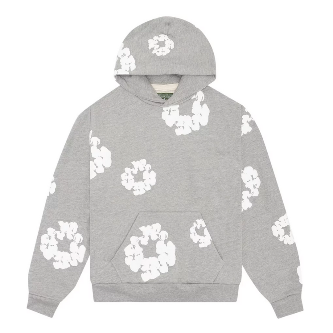 Denim Tears The Cotton Wreath Hoodie Sweatshirt Grey | Hype Vault