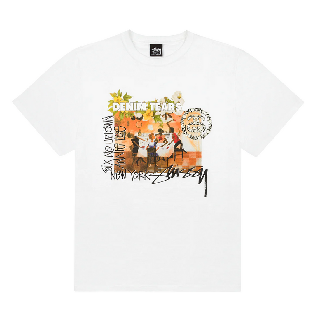 Stussy x Denim Tears Annie Lee Tee ‘White’ | Hype Vault