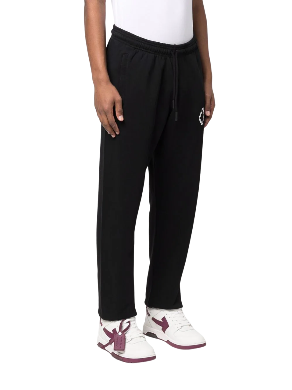 Marcelo Burlon Tempera Cross Relax Sweatpant Black White | Hype Vault Kuala Lumpur