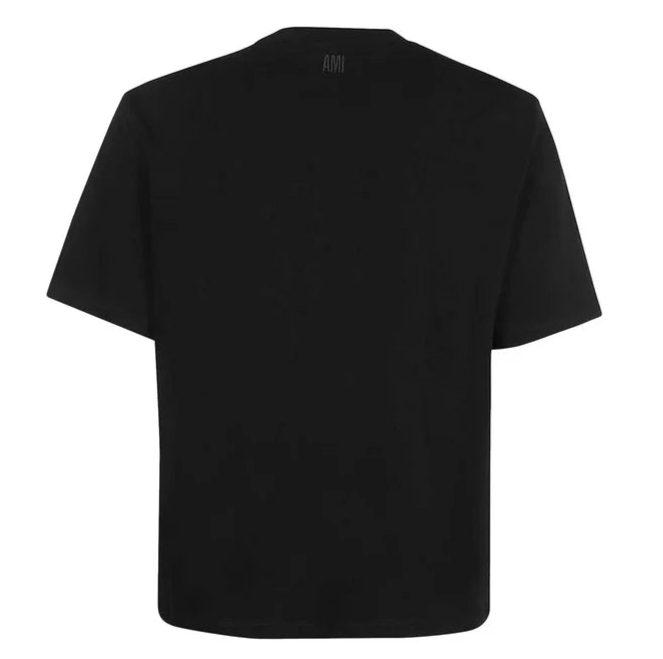 Ami De Coeur Embroidered Heavy Organic Cotton T-Shirt ‘Black’ Medium Heart