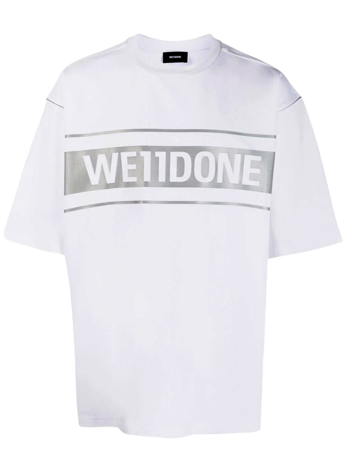 We11done Reflective Logo T-Shirt White | Hype Vault Kuala Lumpur 