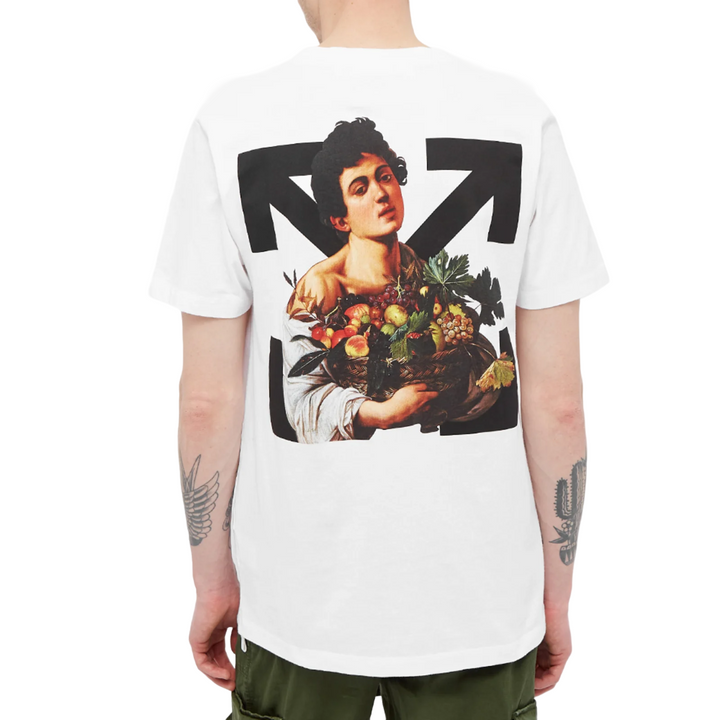 Off-White Caravaggio Boy Slim White T-Shirt | Hype Vault Kuala Lumpur