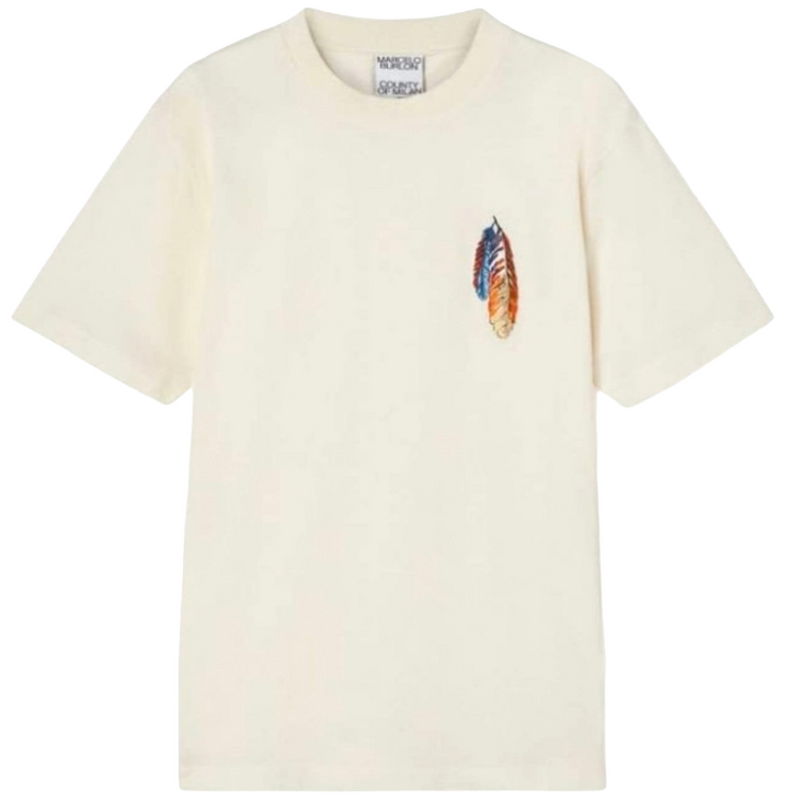 Marcelo Burlon Feathers T-Shirt White