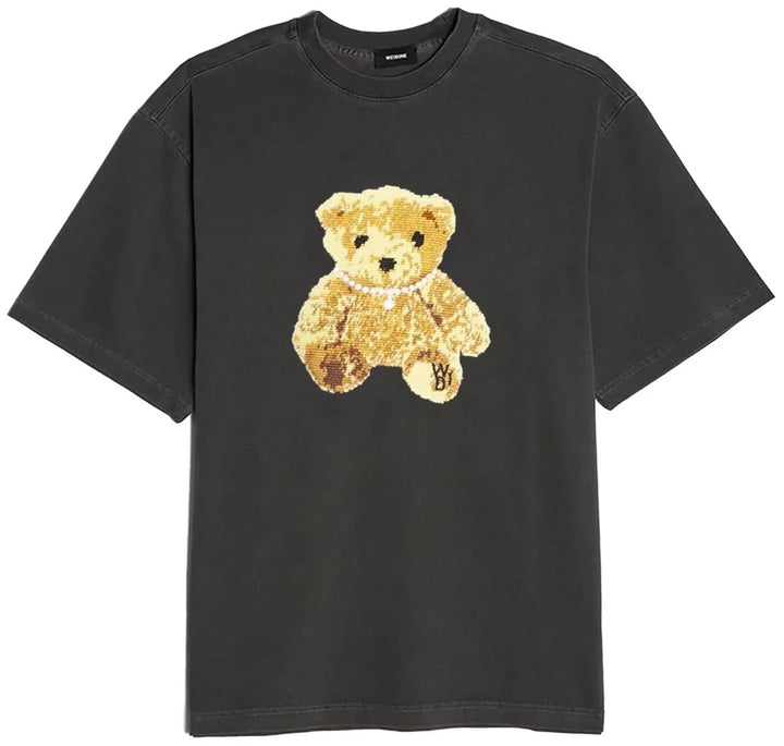 We11done Embroidered Teddy T-Shirt Charcoal | Hype Vault Kuala Lumpur