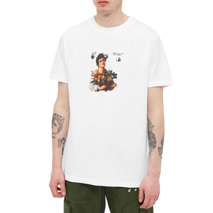 Off-White Caravaggio Boy Slim White T-Shirt | Hype Vault Kuala Lumpur