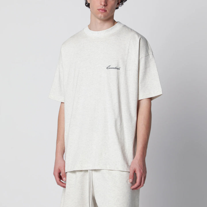 Fear of God Essentials Signature Classic Tee ‘Oatmeal Heather’ (SS26)