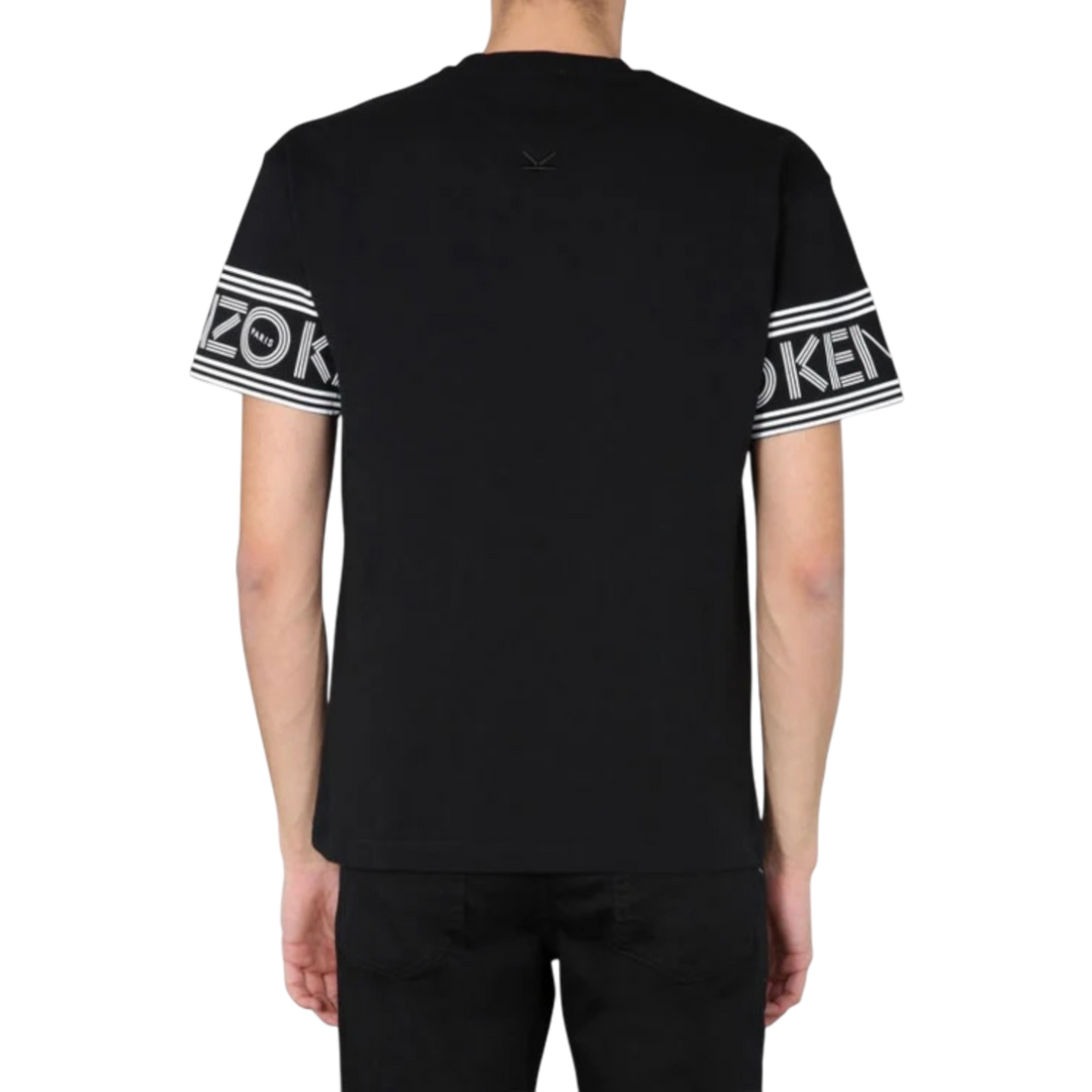 Kenzo Cuff Logo Cotton Short Sleeve T-Shirt 'Black' (SS21) - Hype Vault 