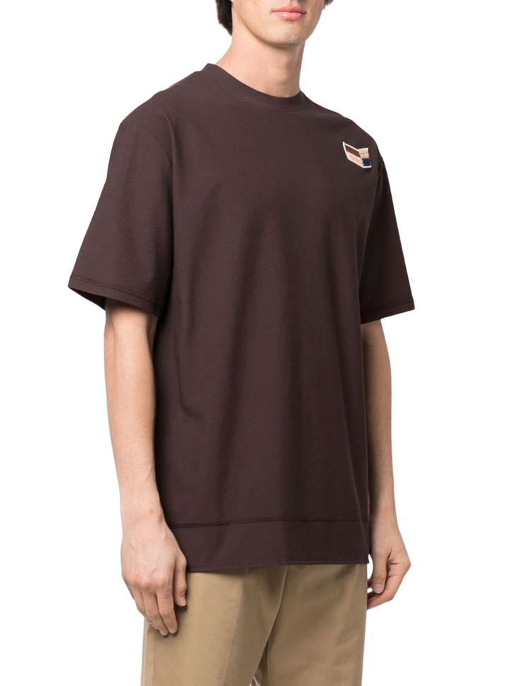 Jil Sander Logo Patch Crewneck T-Shirt Brown | Hype Vault Kuala Lumpur 