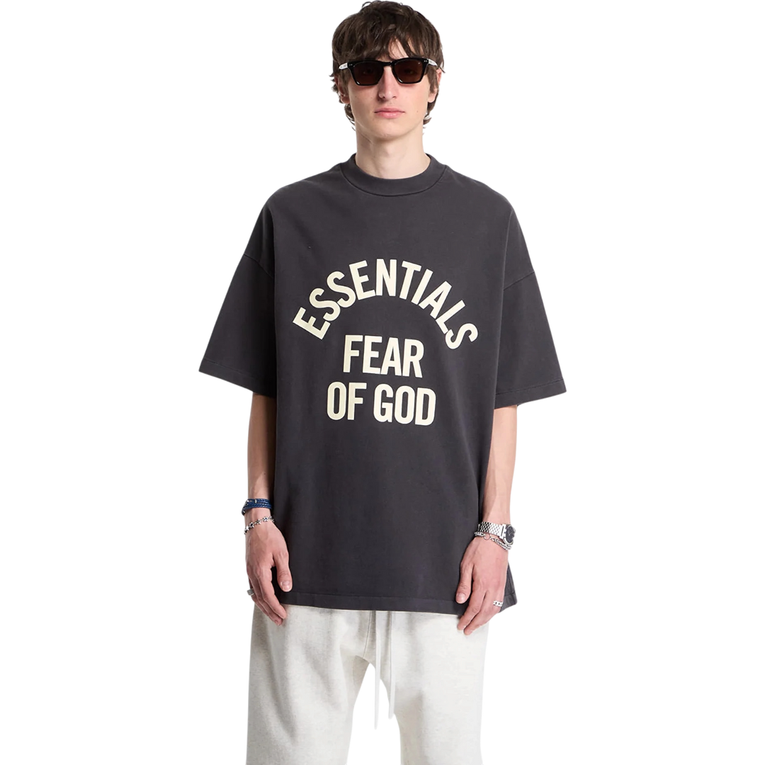 Fear of God Essentials Campus 90's Short Sleeve Tee ‘Faded Black’ (SS26)