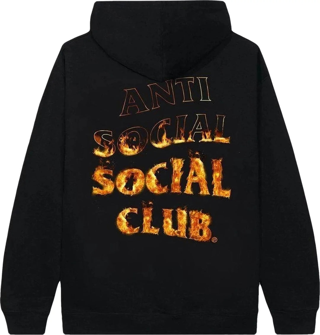 Anti Social Social Club A Fire Inside Flame Black Hoodie | Hype Vault Kuala Lumpur
