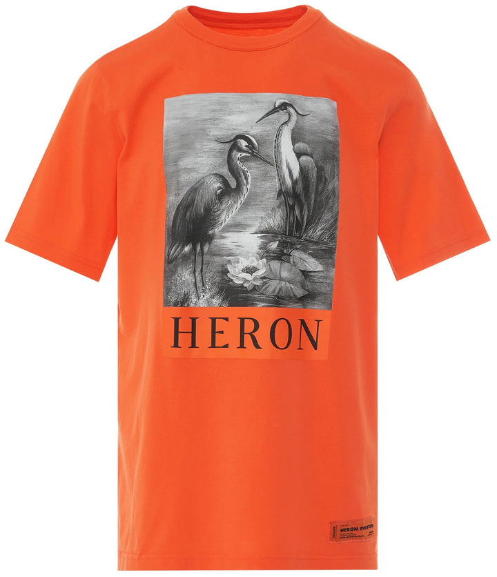 Heron Preston Heron BW Oversized T-Shirt Orange Black | Hype Vault Kuala Lumpur 