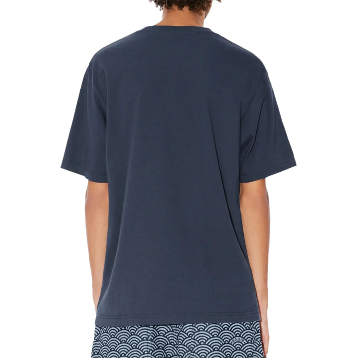 Kenzo Drawn Varsity Embroidered T-Shirt Midnight Blue | Hype Vault