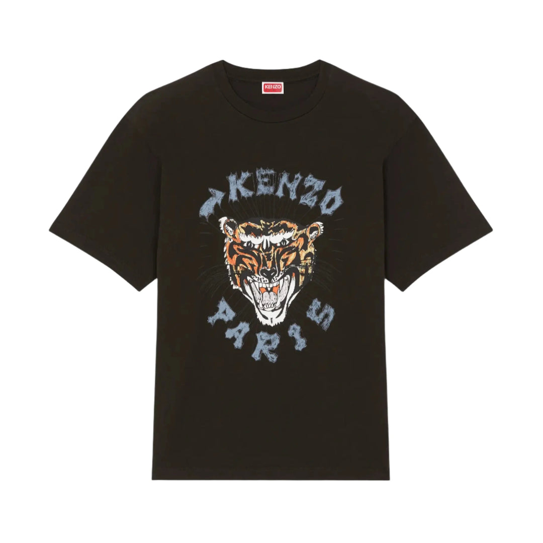 Kenzo Drawn Varsity Oversized T-Shirt Black | Hype Vault