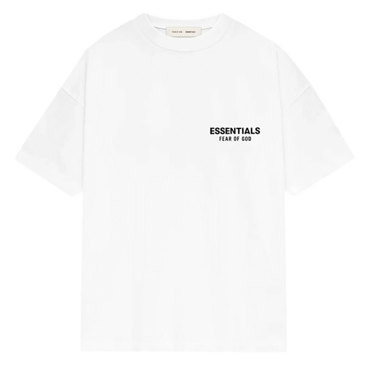 Fear of God Essentials Classic Fit Short Sleeve Tee ‘Bright White’ | Hype Vault