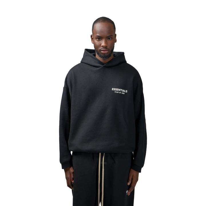 Fear of God Essentials Fleece Hoodie Black (FW24)