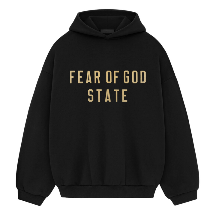 Fear of God Essentials Fleece Hoodie Black (FW24)| Hype Vault