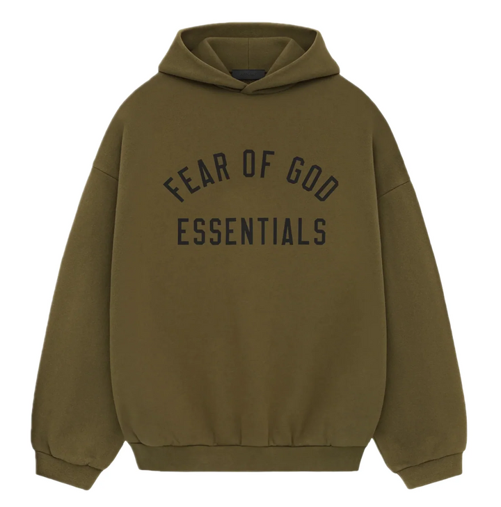 Fear of God Essentials Fleece Hoodie Olive (FW24)