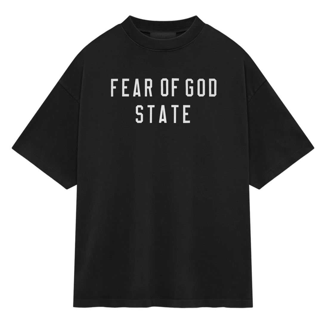 Fear of God Essentials Heavy Crewneck Tee 'Black' (FW24) | Hype Vault