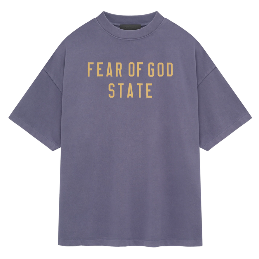 Fear of God Essentials Heavy Crewneck Tee 'Lavender' (FW24) | Hype Vault