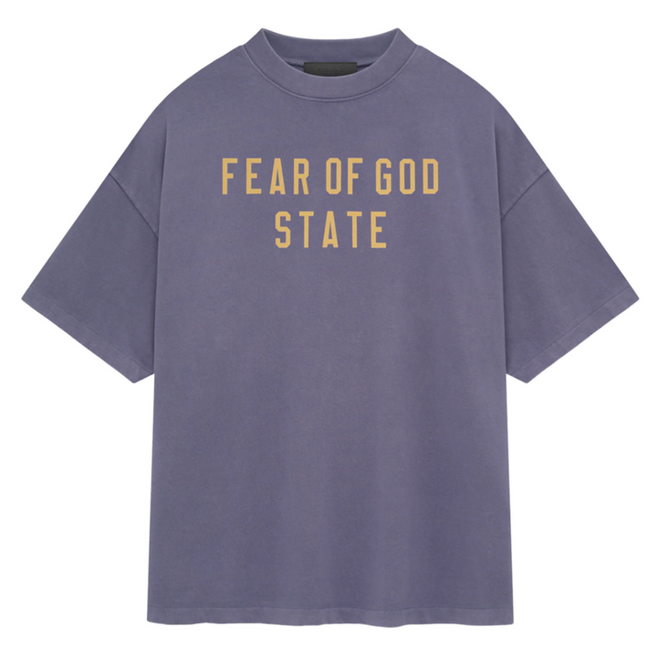 Fear of God Essentials Heavy Crewneck Tee 'Lavender' (FW24) | Hype Vault