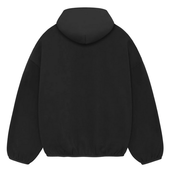 Fear of God Essentials Nylon Fleece Hoodie Black (SS24) | Hype Vault