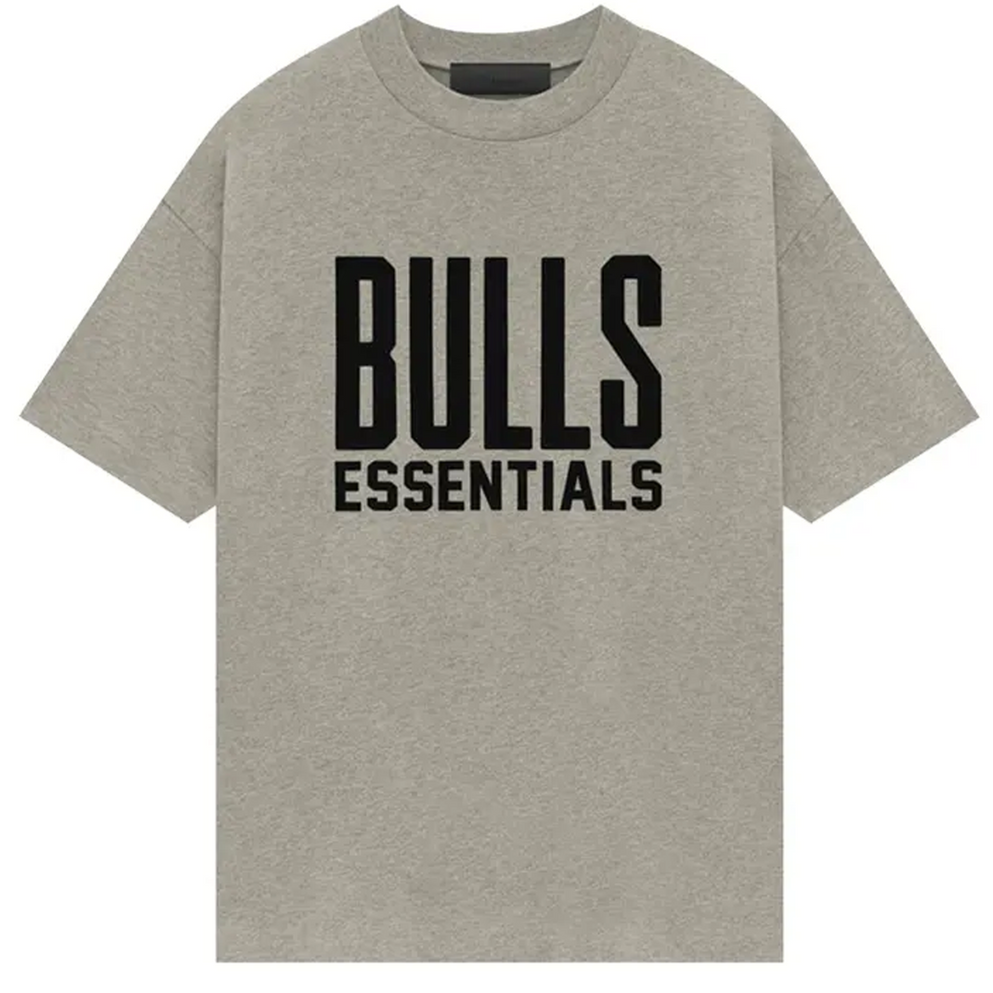 Fear of God Essentials Essentials Bulls Tee ‘Warm Heather Grey’ | Hype Vault