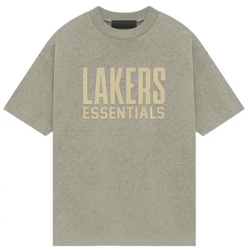 Fear of God Essentials Essentials Lakers Tee ‘Warm Heather Grey’ | Hype Vault